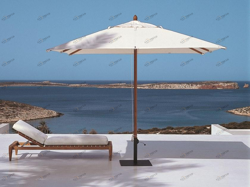 Unopiù Квадратный зонт из массива дерева и акриловой ткани Lipari Qu98a