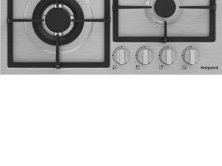 9106610 Газовая варочная поверхность Hotpoint HGMT 642 W IX STDN-0047909 - Вид №3