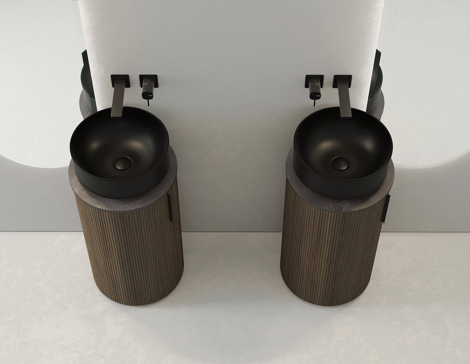 Деревянный напольный умывальник с дверцами LEGNOBAGNO Re-Stretch ARCH-00055414 - Вид №4