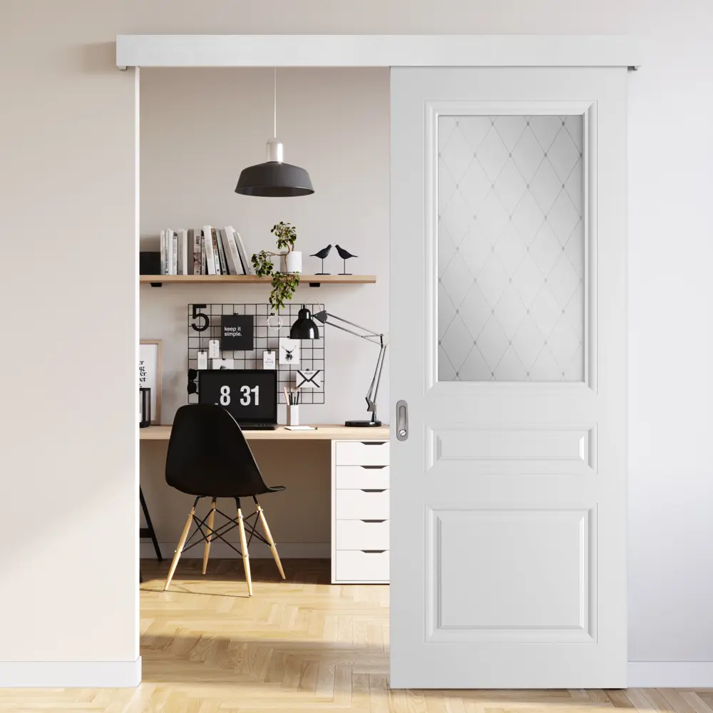 VFD Межкомнатная дверь «Стелла» с сатиновым стеклом 60×200 см 82212318 STLM-0022129 - Вид №7