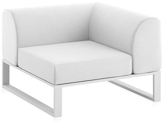 Diabla Угловое садовое кресло со съемным чехлом из ткани Ploid sun-id-1386611 - Вид №2