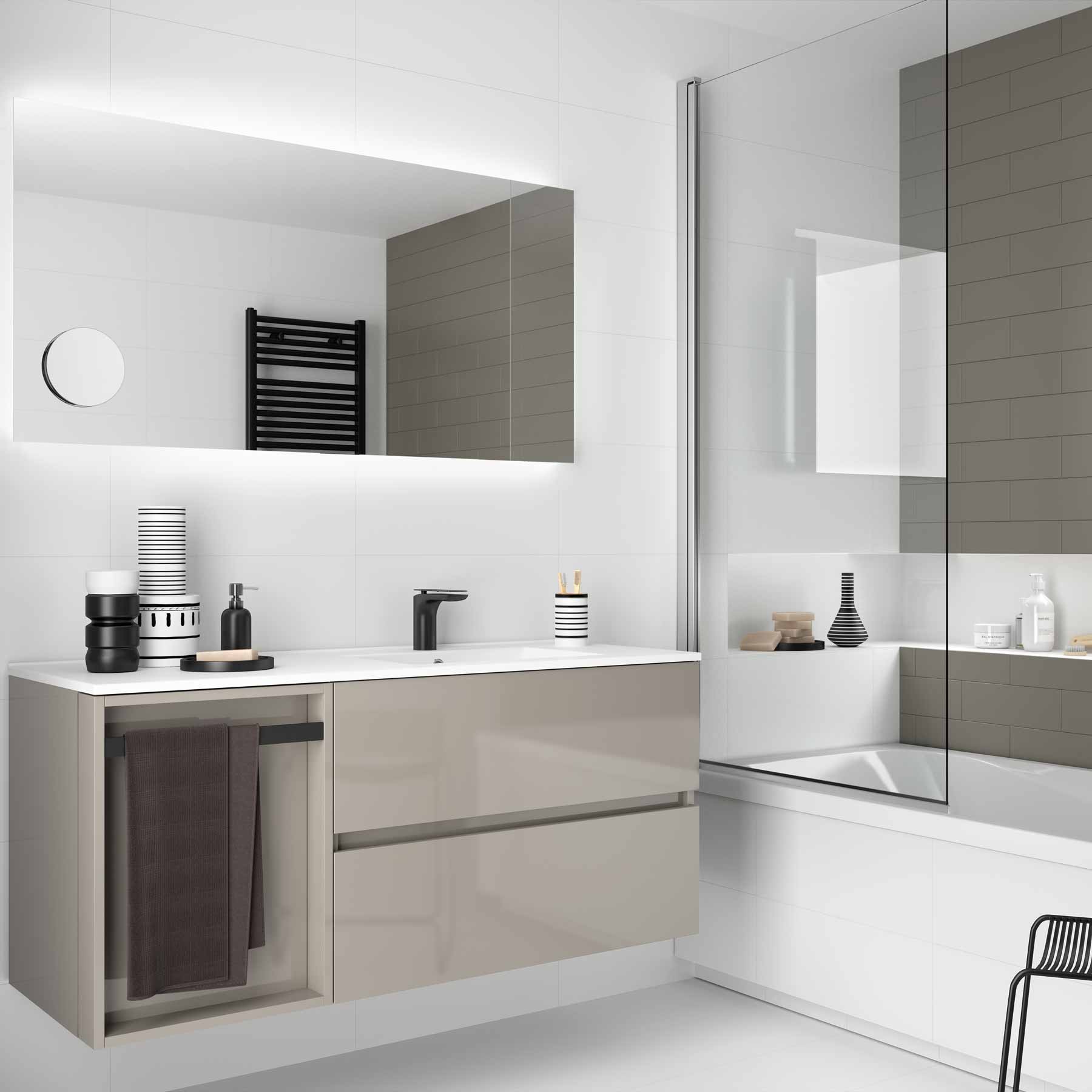 18683 SALGAR Раковина SOFIA 1205 Тумба слева MINERALMARMO 1205 x 15 x 460 мм - Вид №2