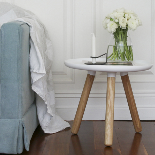 Стол Tablo маленький 42 x D50 cm, белый Normann Copenhagen 602100 - Вид №1