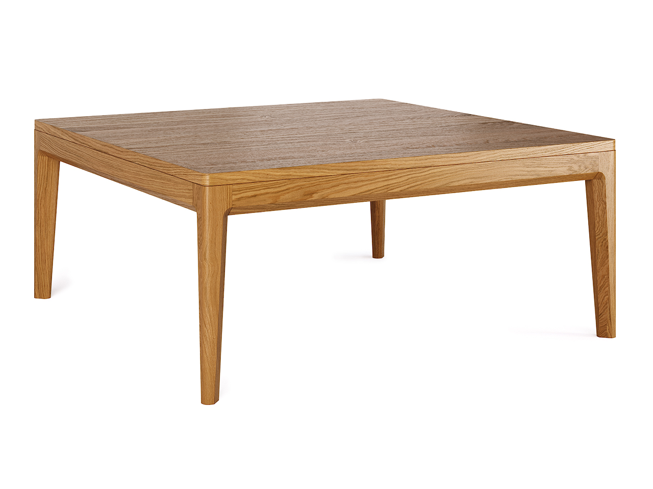 Журнальный столик квадратный 80 см натуральный дуб Case №2 THE IDEA  210089 Коричневый  - Вид №1