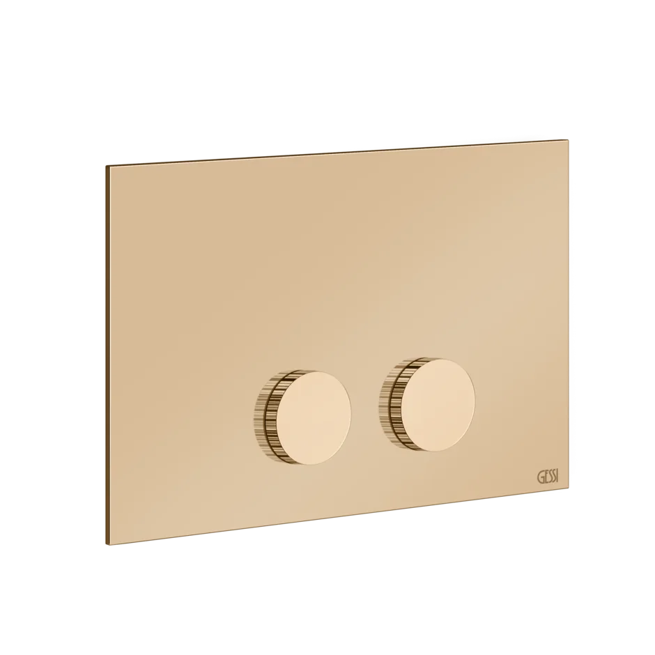 Запорная пластина 54635 735 Gessi Ingranaggio ТЕПЛАЯ БРОНЗА PVD 54635735