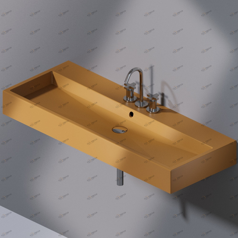 L279T1R3V4.133 Подвесная раковина настенная прямоугольная A. e T. Italia Tank AeT ITALIA