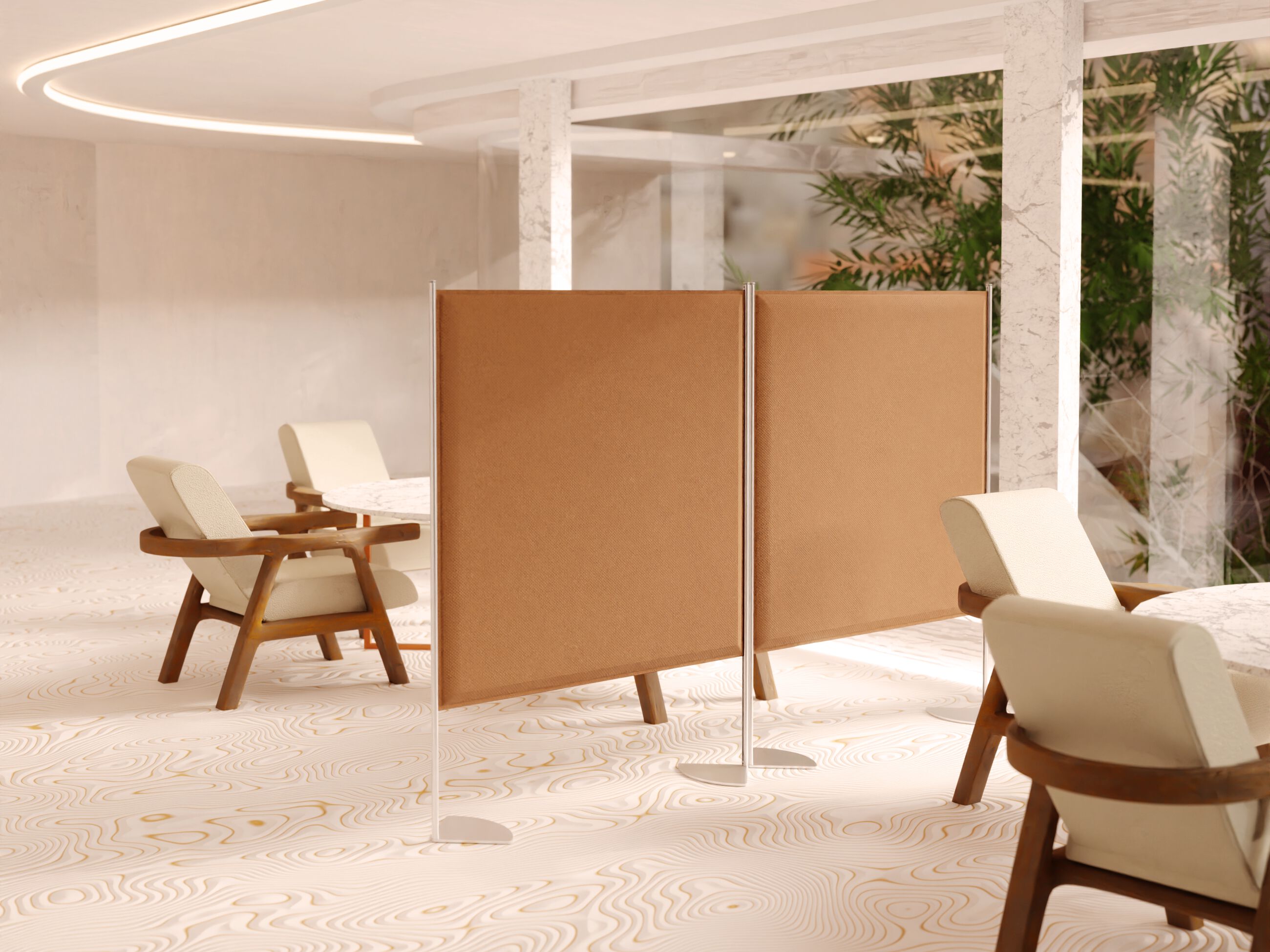 Рециркулированная акустическая перегородка из полиэфирного волокна Isolspace SMOOTH ARCH-00083208