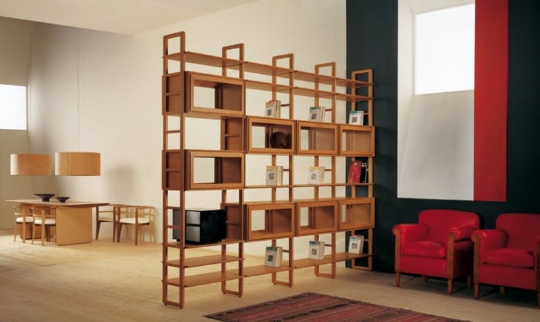 Двухсторонний книжный шкаф из вишни Morelato ARCH-00110421 - Вид №2