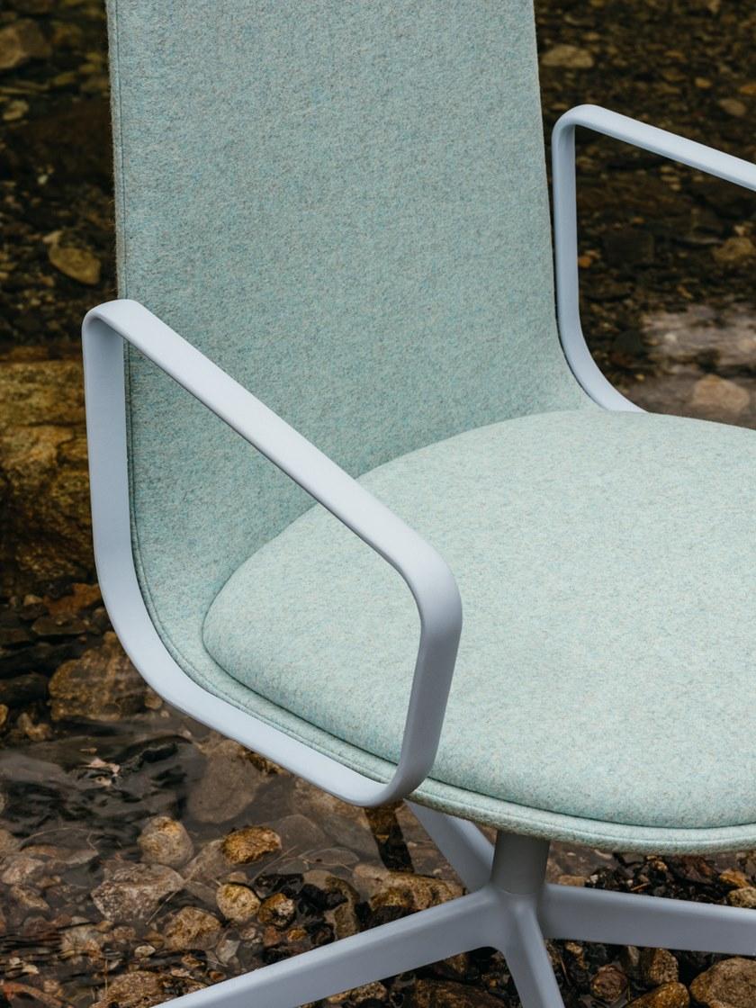 ENEA Офисный стул из ткани с 4 спицами и подлокотниками Lottus conference sun-id-1362390 - Вид №4