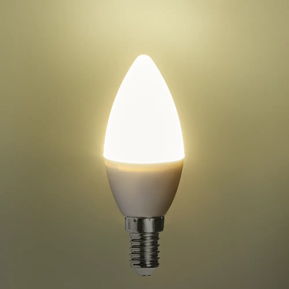Лампа светодиодная Lexman Candle E14 175-250 В 6.5 Вт матовая 600 лм нейтральный белый свет STLM-2143039 - Вид №1