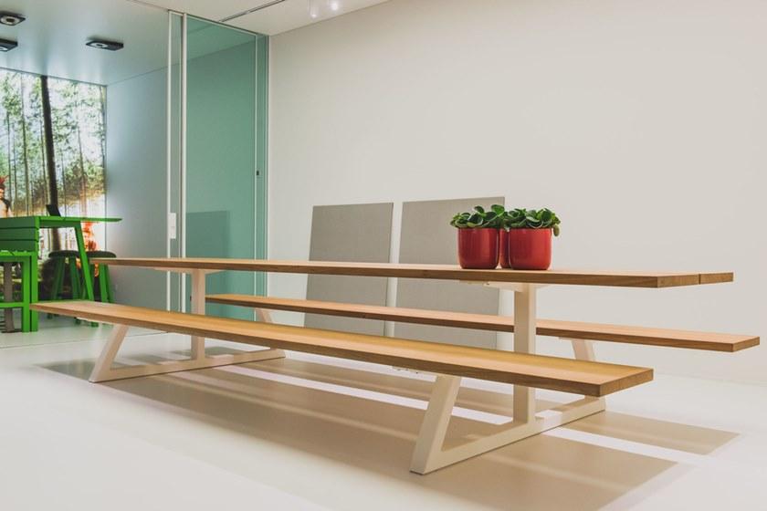 BuzziSpace Прямоугольный стол для пикника со встроенными скамейками sun-id-1484616 - Вид №2