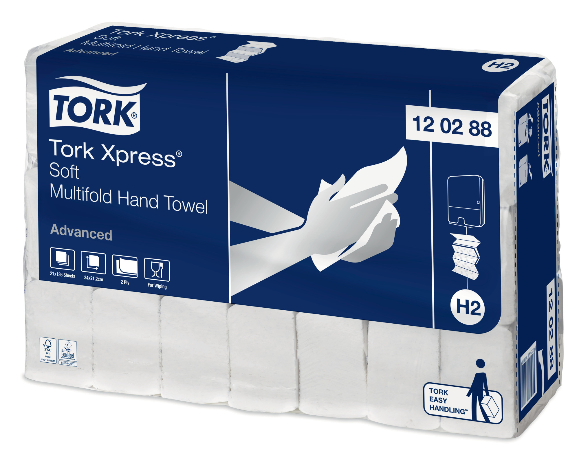 12028839 Полотенце Xpress® soft multifold (в несколько сгибов) Tork 