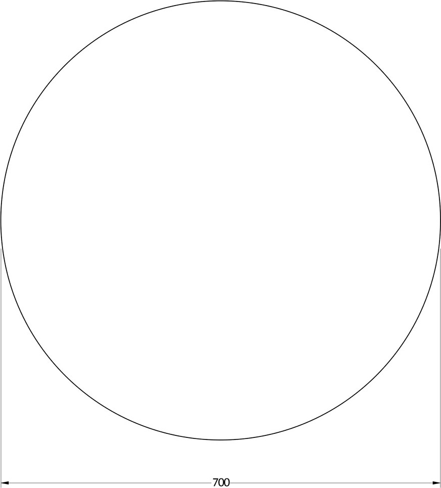 BY 2544 Зеркало с LED-подсветкой 18 W EVOFORM Ledshine - Вид №1