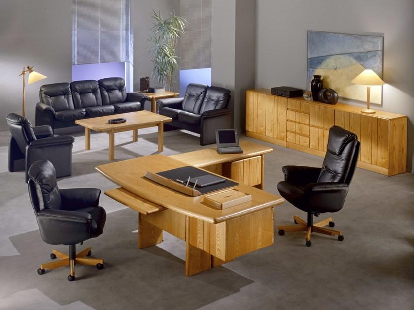 Dyrlund Исполнительный угловой письменный стол из дерева Commodore sun-id-1508594 - Вид №1