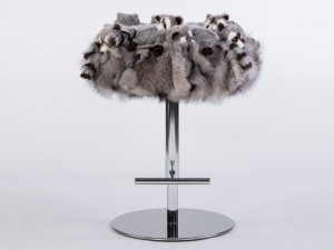 Полиэстер мягкий стул с подставкой для ног