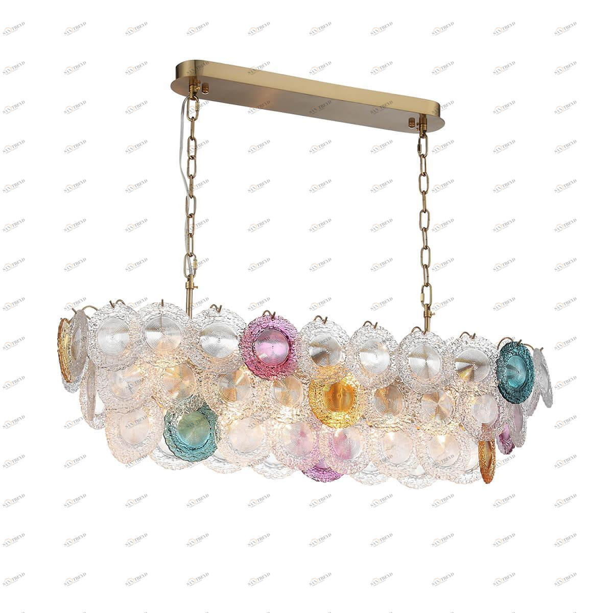 Люстра подвесная разноцветная ST Luce Coneli SL420.203.14 ST LUCE ДИЗАЙНЕРСКИЕ, CONELI 00-3834384 Золото;разноцветный 