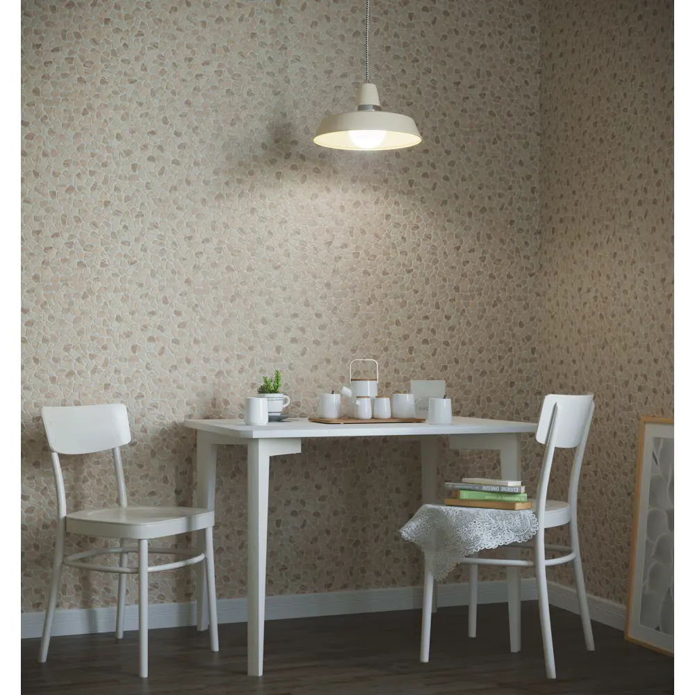 Обои виниловые Home Color Lancaster бежевые 0.53 м HC11010-12 82383466 STLM-2010059 - Вид №3