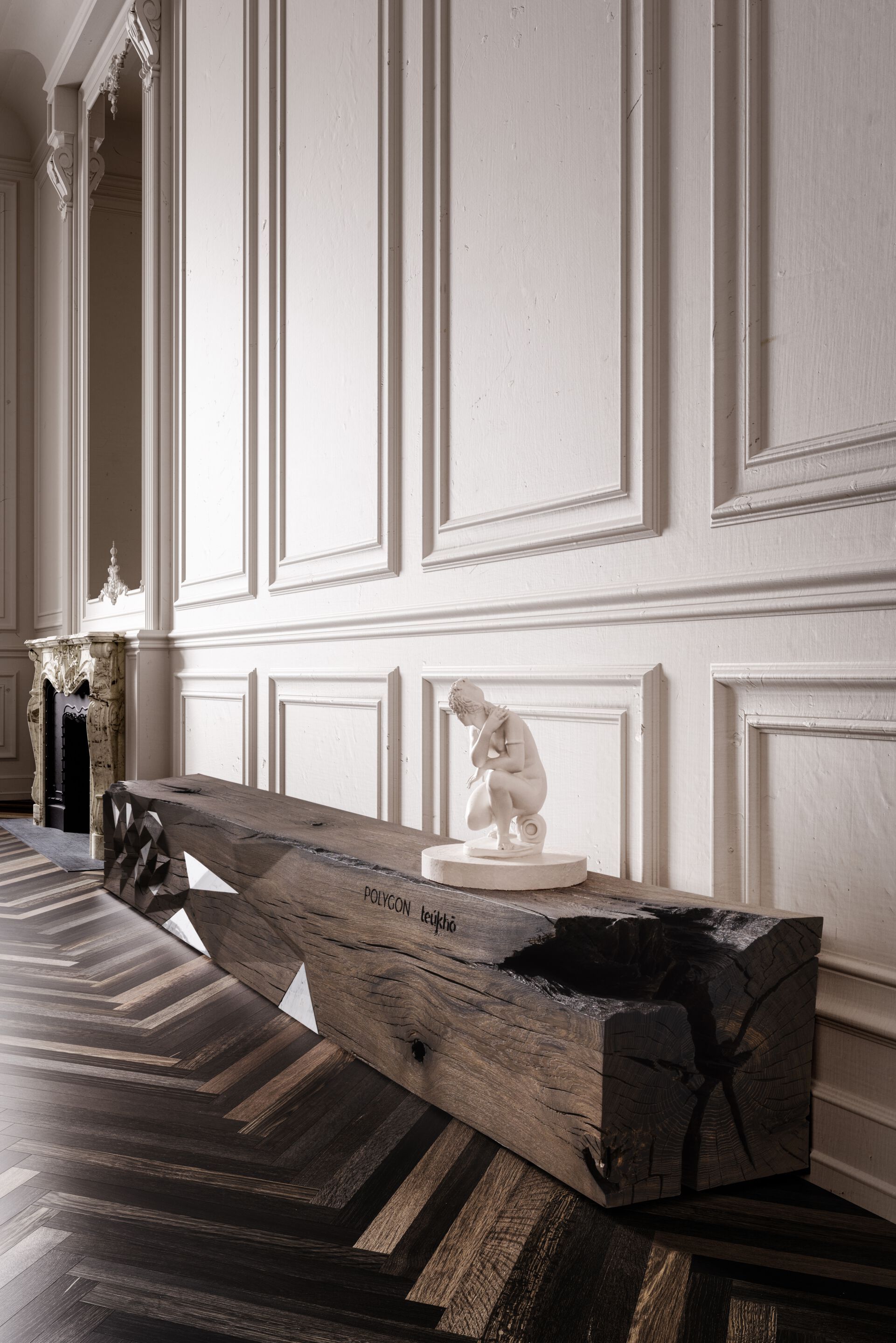 Скамья из ископаемого дуба Teúkhō POLYGON ARCH-00149157 - Вид №4