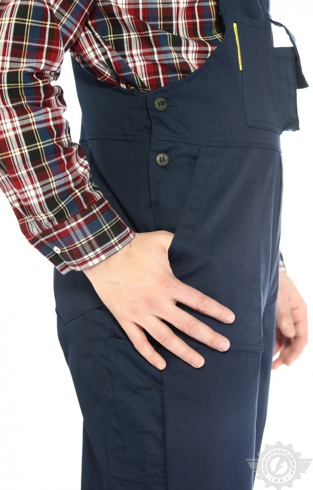 5022574 Полукомбинезон "Эксперт-2" темно-синий  Летняя спецодежда  размер 64-66/182-188  - Вид №7