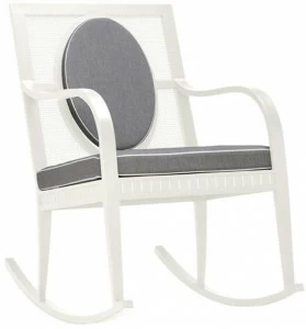 JANUS et Cie Кресло-качалка из алюминия с порошковым покрытием с подлокотниками Savannah