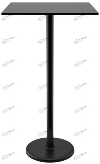 COLOS Высокий квадратный стол из окрашенного металла и столешница из hpl Alfiere sun-id-1441385