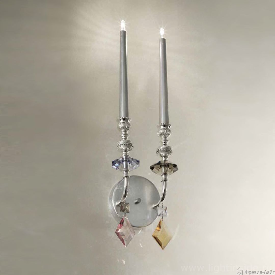 Masiero CHIC A2 N F02 Foglia Argento бра 115054