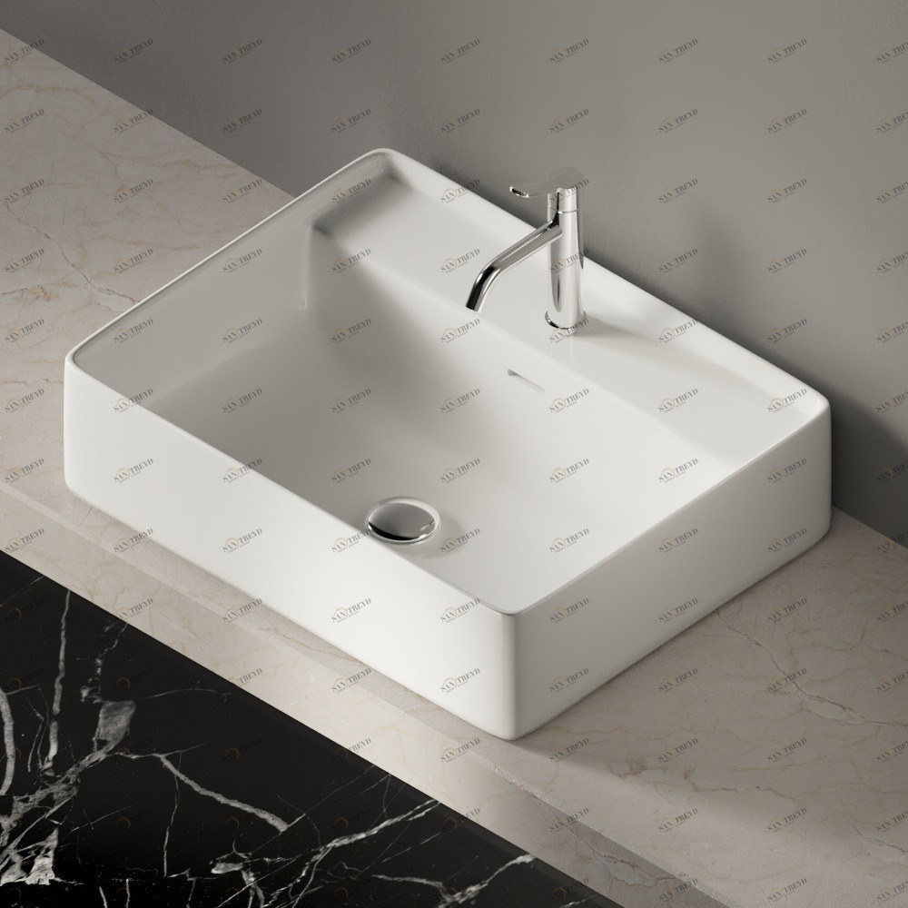 ACER0705M1RZZ Накладная раковина на столешницу  прямоугольная Agape 