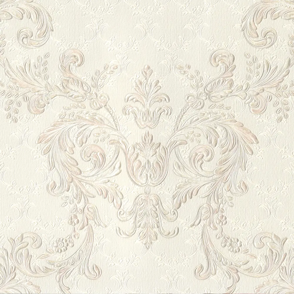 Обои флизелиновые Euro Decor Франсуаза белые 1.06 м 7023-00 82377757 STLM-2100672 - Вид №1