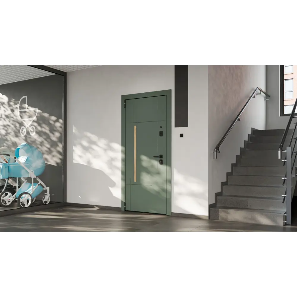 Дверь входная металлическая Грин Скейп 95x205 см левая шелк белый TOREX STLM-2155895 - Вид №16