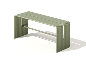 Алюминиевая садовая скамейка с порошковым покрытием