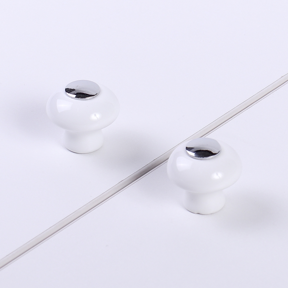 Мебельная ручка  Кноб, 28x30x30 мм, белый LJPS0149 Public Steel Россия  - Вид №1