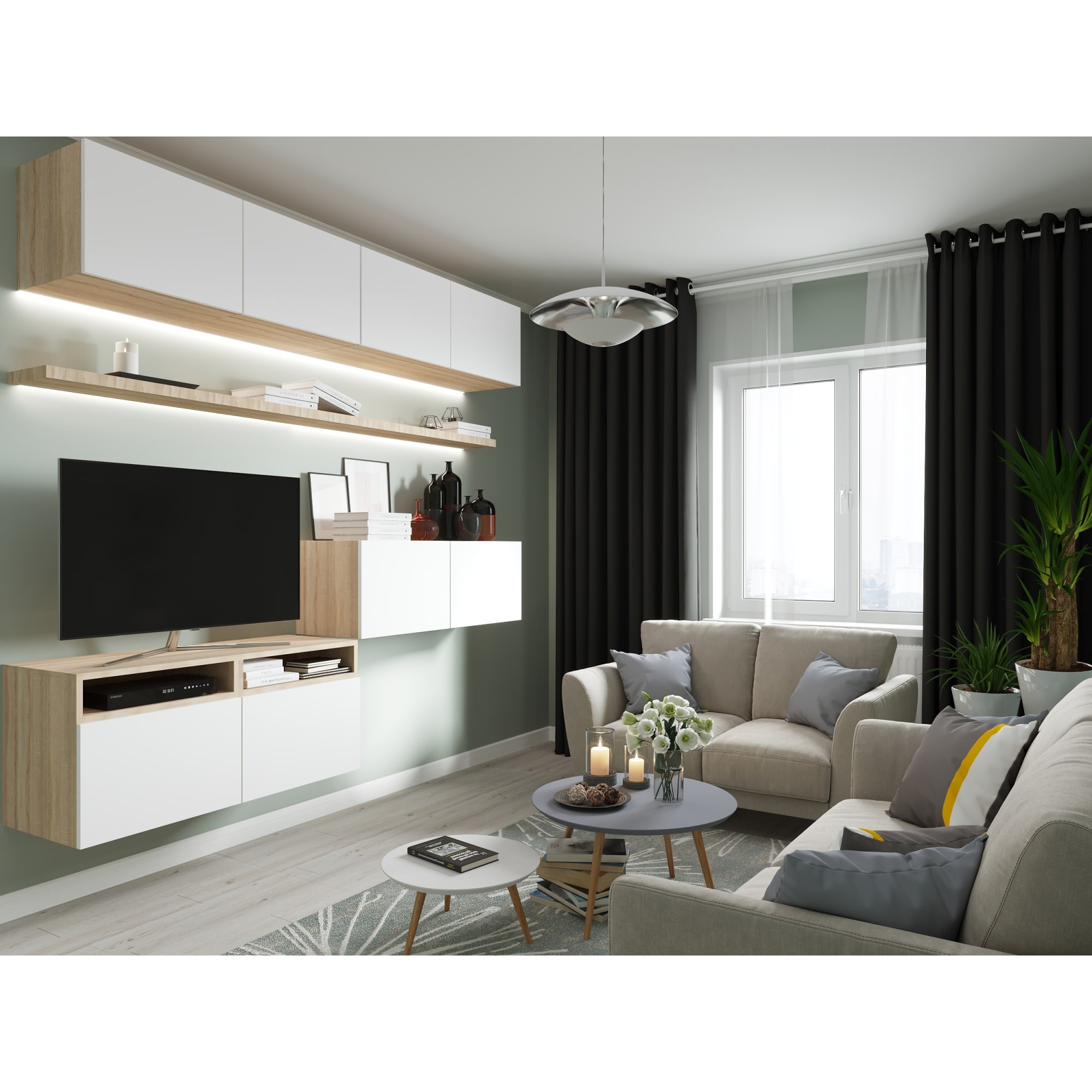 81965215 Дверь для шкафа МФ 38x59.6x1.6 см цвет белый глянец Lion Santreyd  - Вид №11