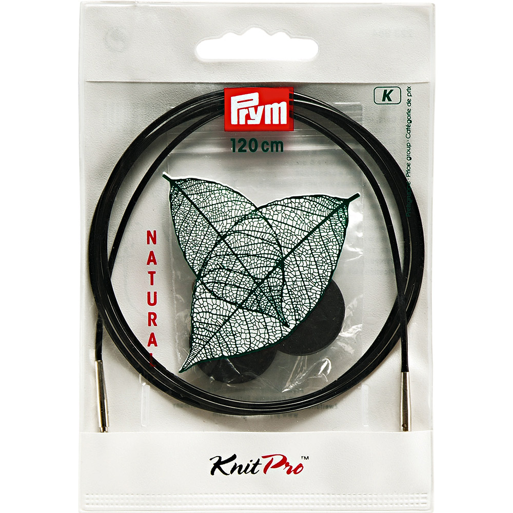 223984 Спицы PRYM Леска съемная пластик 120 см с компл. принадлежностей для круговых спиц PRYM Natural