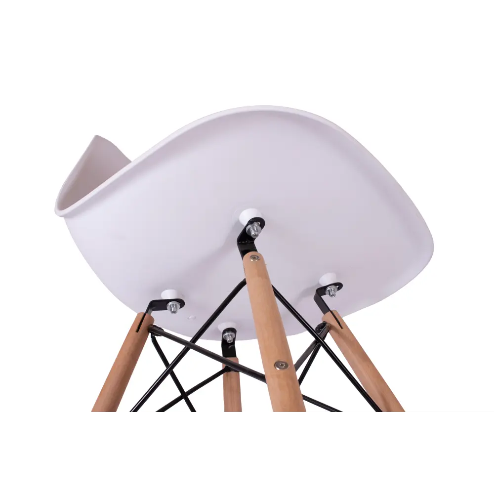 Стул Fitz STF-01-02 47x45x43 см ножки дерево/коричневый сиденье полипропилен цвет белый 87746731 STLM-2068475 Santreyd  - Вид №5