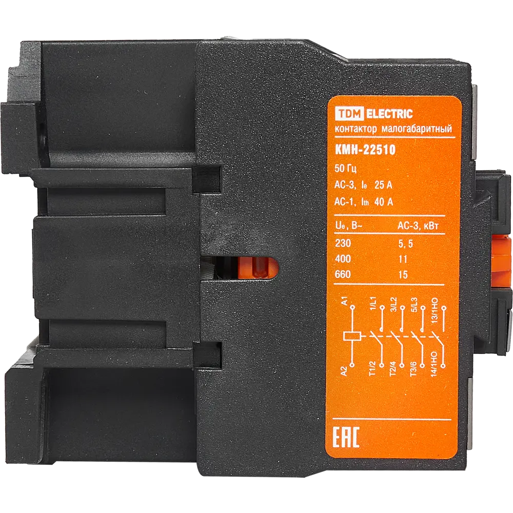 Контактор TDM Electric КМН-22510 для управления мощными нагрузками 25А 84399599 STLM-0049365 - Вид №3