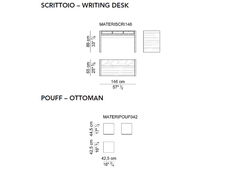 Письменный стол / деревянный туалетный столик i 4 Mariani материал ARCH-00037184 - Вид №3