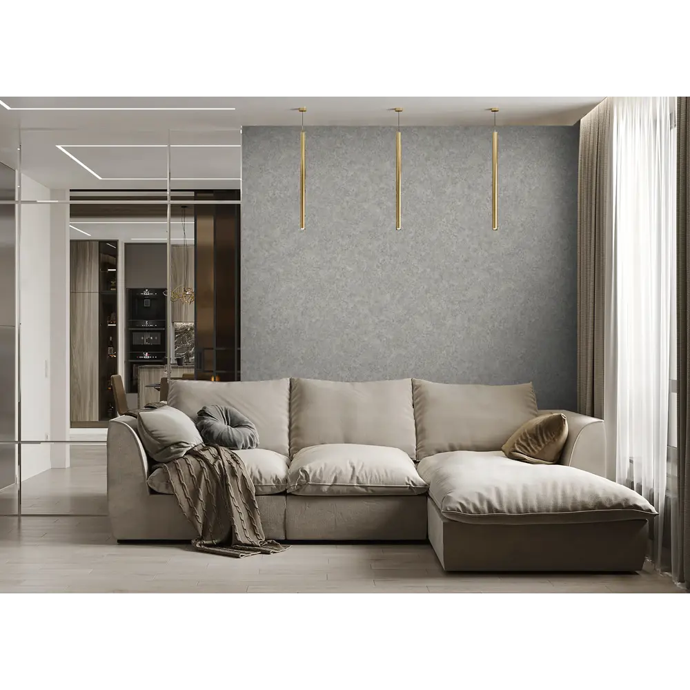 Обои флизелиновые Wallsecret Michelan серые 1.06 м 8852-19 STLM-2192195 - Вид №4