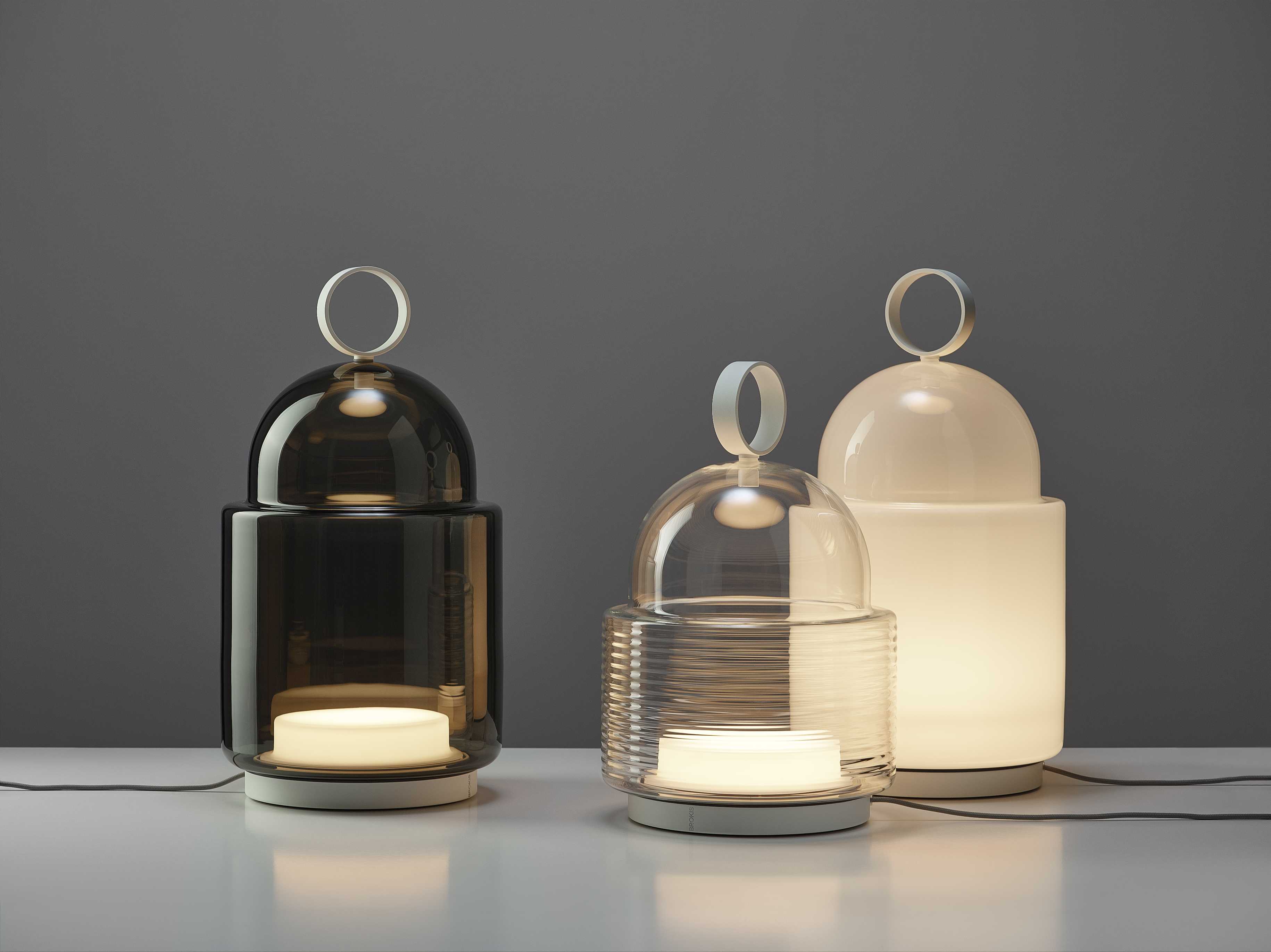 Напольная лампа из дутого стекла BROKIS купол ARCH-00011428 - Вид №1