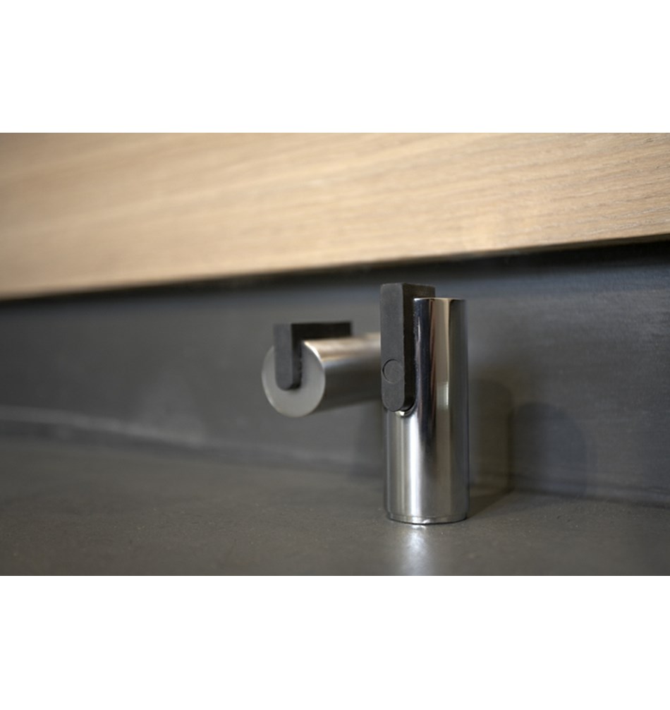 FROST Дверной упор 1, 55мм » полированный / черный Нержавеющая сталь Полированный O1931  - Вид №1