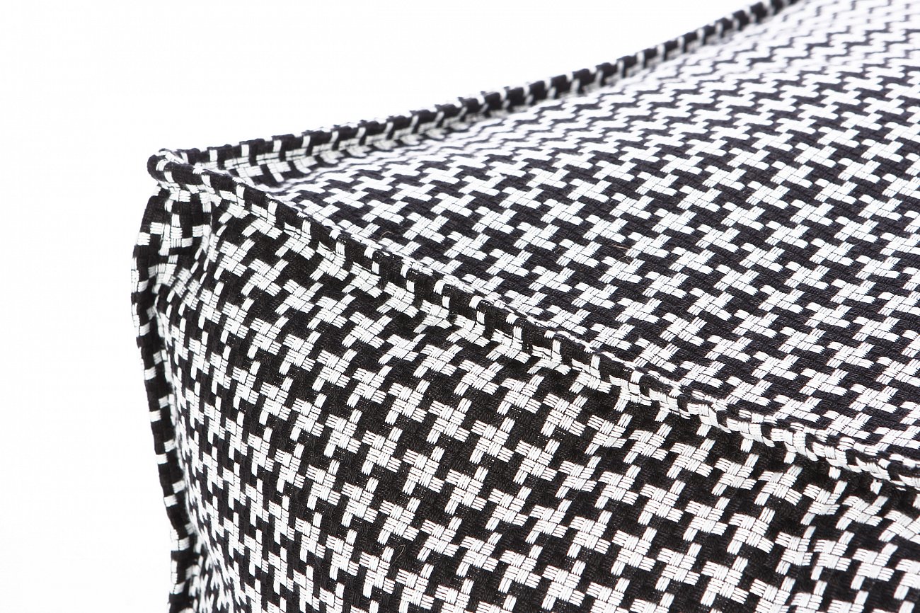 Пуф Sablons с принтом LAZY LIFE PARIS ДИЗАЙНЕРСКИЕ 051196 Белый;черный  - Вид №2