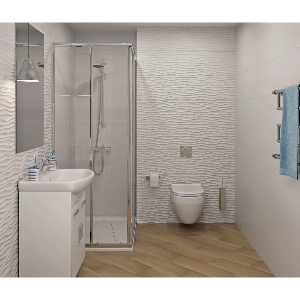 Плитка настенная «Дюна» 7 60x30 см 1.98 м² цвет белый 82383408 STLM-2131123 Santreyd - Вид №4