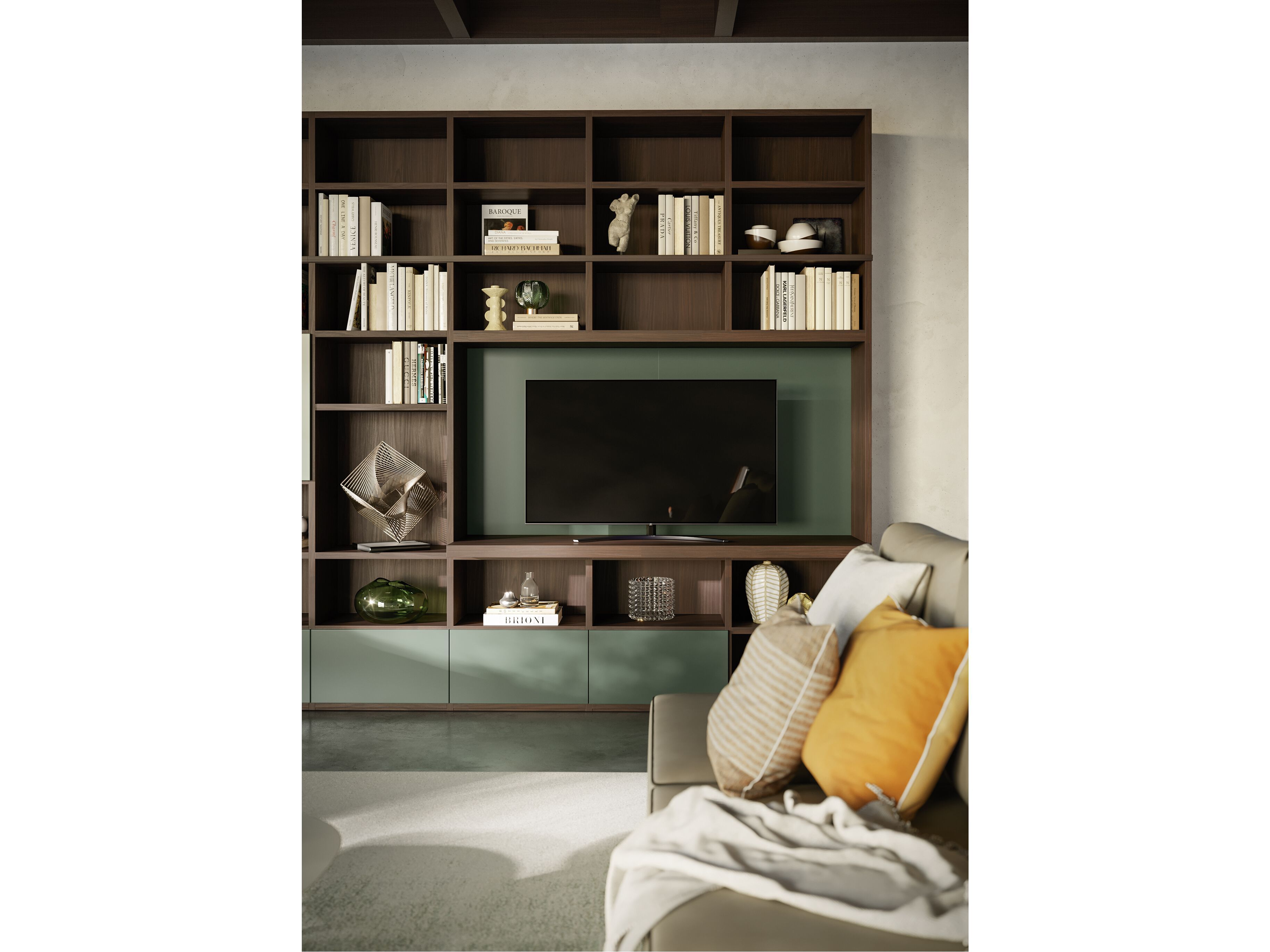 Оборудованная стена / книжный шкаф Giessegi день за днем ARCH-00055853 - Вид №3