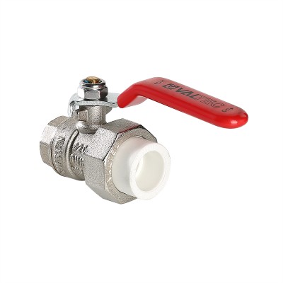 VTp.742.0.02004 Кран шаровой латунный с переходом на полипропиленовую трубу Valtec 20 х 1/2" 