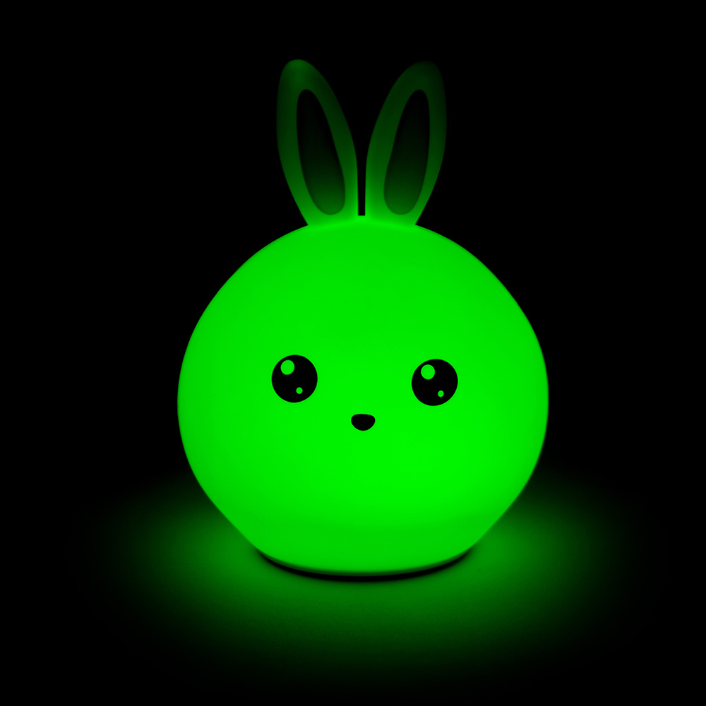 Ночник детский "Веселый зайчик с голубыми ушами" LITTLE LOVELY COMPANY  281703 Белый Santreyd  - Вид №9