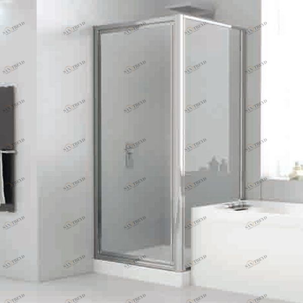 Novellini. Боковая панель 90 см FG с серебристым профилем STAR NSTARFG841B