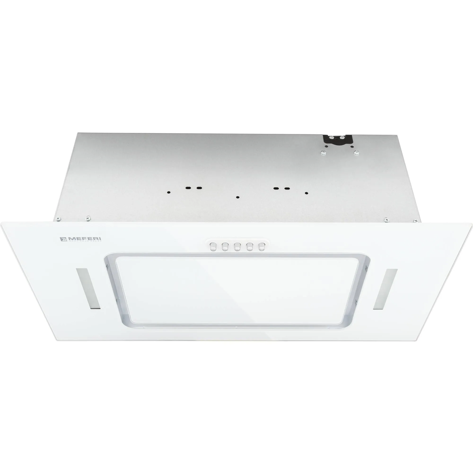 9168681 Вытяжка полновстраиваемая Meferi INBOX60WH GLASS ULTRA белый STDN-0062484 - Вид №1