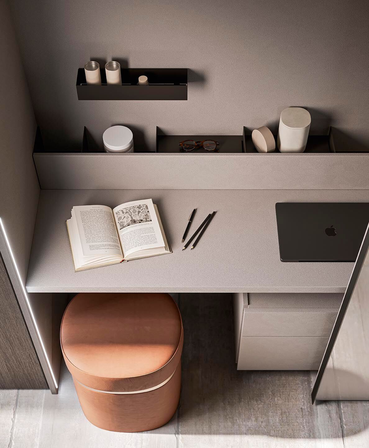 Оборудованная стена с письменным столом Alf DaFrè покер ARCH-00045397 - Вид №3