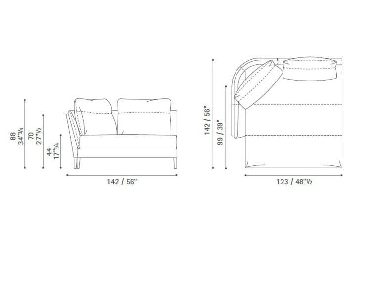 Модульный диван Poltrona Frau коллекция - диваны и кресла ARCH-00016309 - Вид №7