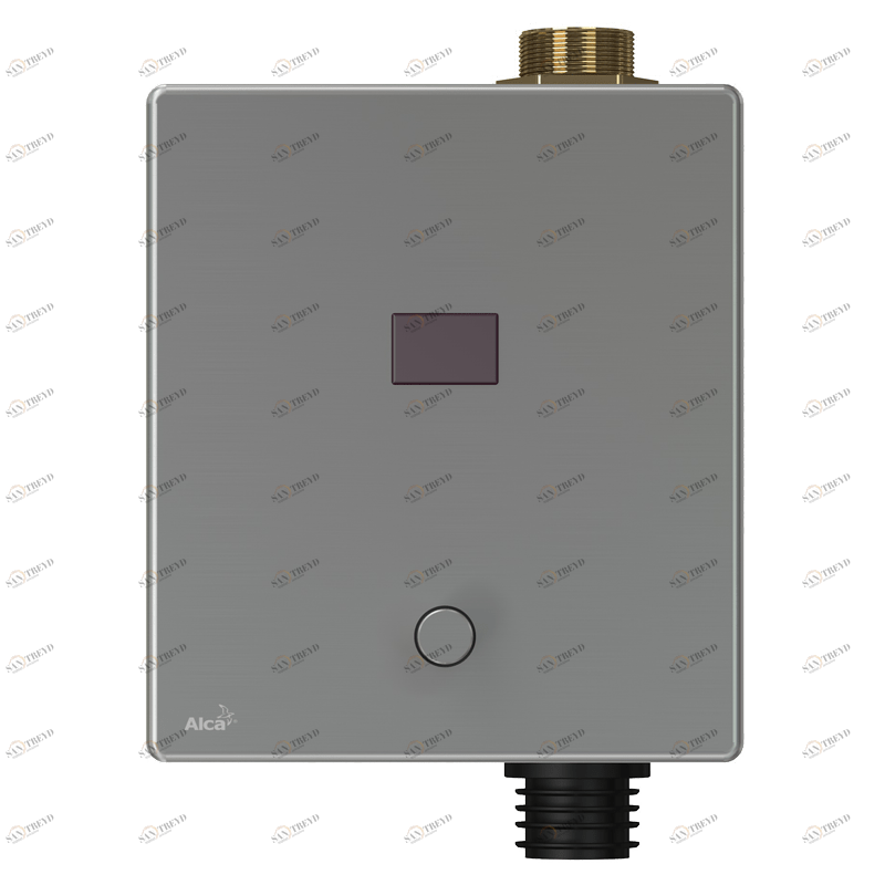 Устройство автоматического смыва для унитаза с возможностью мануального смыва, металл, 6 B (подключение к аккумулятору) ALCAPLAST ASP3KBT