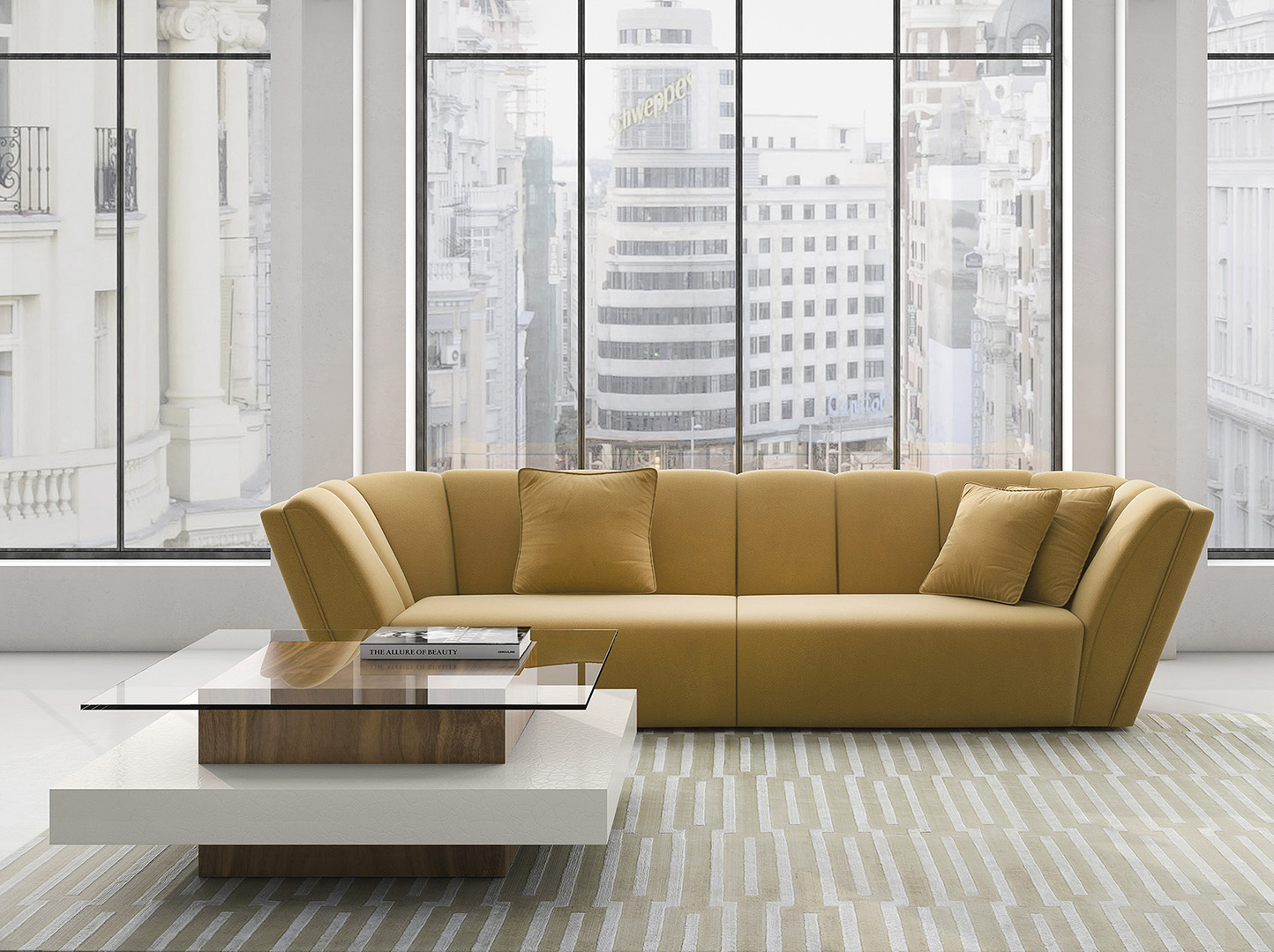 Полосатый диван Bowie-L Bowie A4725 Coleccion Alexandra - Вид №4